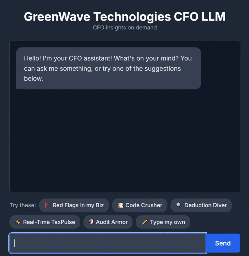 CFO AI Agent - Your AI Tax Expert 11 CFO AI Agent - Your AI Tax Expert