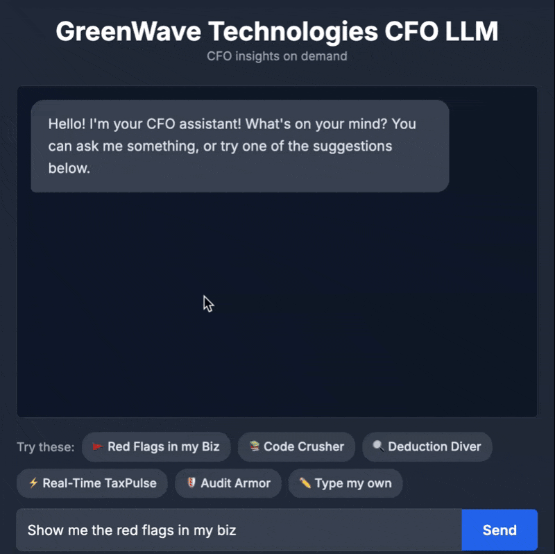CFO AI Agent - Your AI Tax Expert 6 CFO AI Agent - Your AI Tax Expert