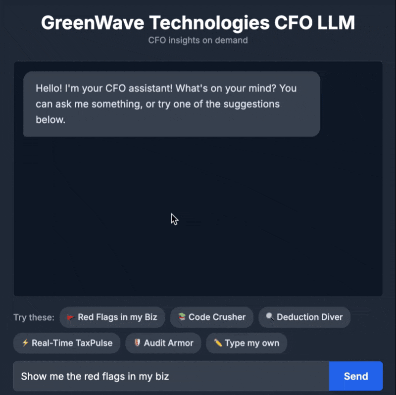 CFO AI Agent - Your AI Tax Expert 8 CFO AI Agent - Your AI Tax Expert
