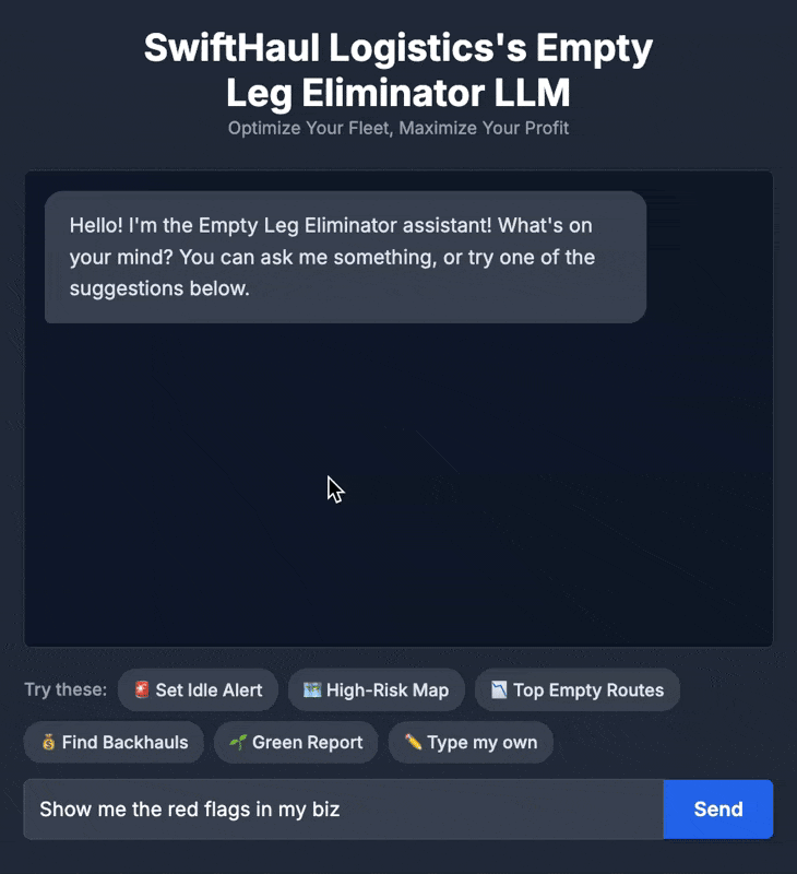 Empty Leg Eliminator for Logistics